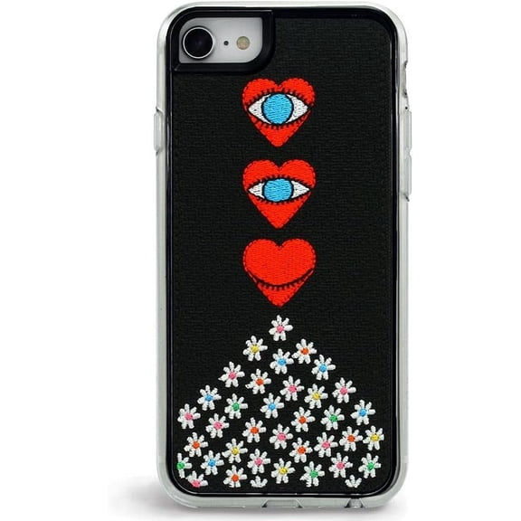 ZERO GRAVITY Blink Phone Case for iPhone 6/6s/7/8/SE 2nd Generation - Embroidered Design - Drop Tested, 360 Protection