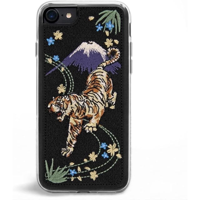 ZERO GRAVITY Compatible with iPhone 6/6s/7/8/SE 2nd Gen Fuji Phone Case - Embroidered Design - 360 Protection, Drop Test Approved