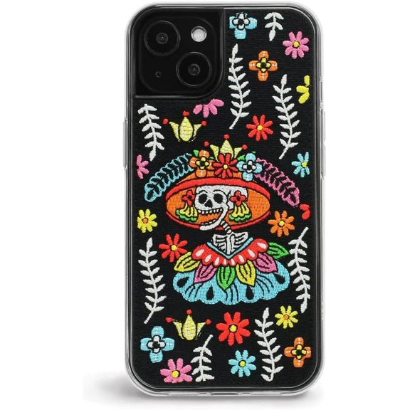 ZERO GRAVITY El Cielo Phone Case for iPhone 13 - Embroidered Design, Protective Cover - Drop Tested, 360 Protection