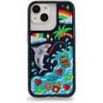 thumbnail image 1 of ZERO GRAVITY Fish Burger Phone Case for iPhone 14 & 14 Pro - Clear Phone Case with Embroidered Design, Shockproof Protective Clear Case with Raised Corners - Drop Tested, 360 Protection, 1 of 9