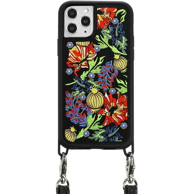 ZERO GRAVITY Harvest Phone Case w/Strap for iPhone 11 Pro - Embroidered Design - Drop Tested, 360 Protection