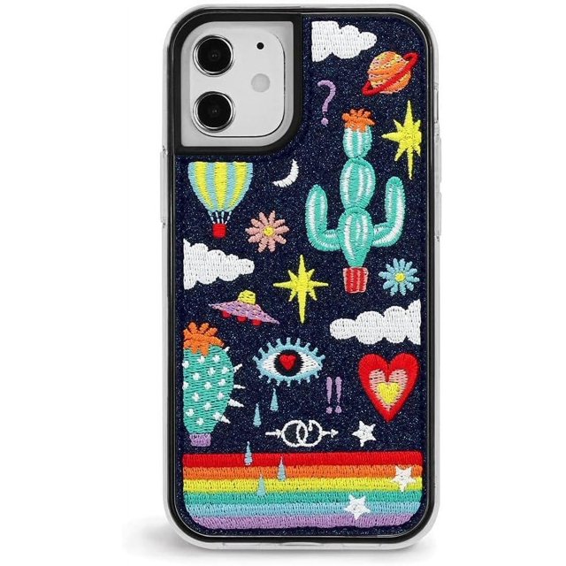 ZERO GRAVITY Horizon Phone Case for iPhone 12 Mini - Embroidered Design - Drop Tested, 360 Protection