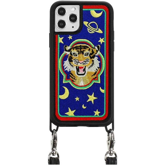 ZERO GRAVITY Howling Phone Case w/Strap for iPhone 11 Pro - Embroidered Design - Drop Tested, 360 Protection