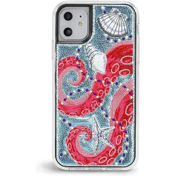 ZERO GRAVITY Jeweled Phone Case for iPhone 11 - Embroidered Design - Drop Tested, 360 Protection