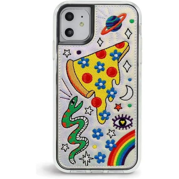 ZERO GRAVITY Lunch Phone Case for iPhone 11 - Embroidered Design, Protective Cover - Drop Tested, 360 Protection