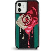 ZERO GRAVITY Melty Rose Phone Case for iPhone 12/12 Pro - Embroidered Design, Protective Cover - Drop Tested, 360 Protection
