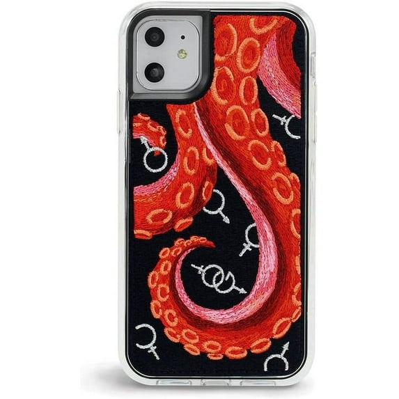 ZERO GRAVITY Octopus Arms Phone Case for iPhone 11 - Embroidered Design - Drop Tested, 360 Protection