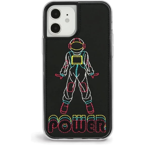 ZERO GRAVITY Power Phone Case for iPhone 12/12 Pro - Embroidered Design, Protective Cover - Drop Tested, 360 Protection
