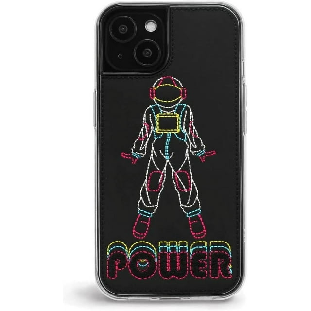 ZERO GRAVITY Power Phone Case for iPhone 13 - Embroidered Design, Protective Cover - Drop Tested, 360 Protection
