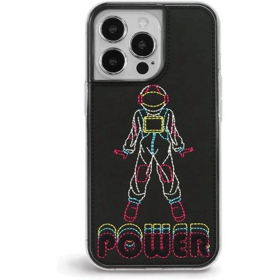 ZERO GRAVITY Power Phone Case for iPhone 13 Pro - Embroidered Design, Protective Cover - Drop Tested, 360 Protection