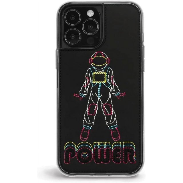 ZERO GRAVITY Power Phone Case for iPhone 13 Pro Max - Embroidered Design, Protective Cover - Drop Tested, 360 Protection