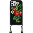 thumbnail image 1 of ZERO GRAVITY Strawberry Honey Phone Case w/Strap for iPhone 11 Pro - Embroidered Design - Drop Tested, 360 Protection, 1 of 2