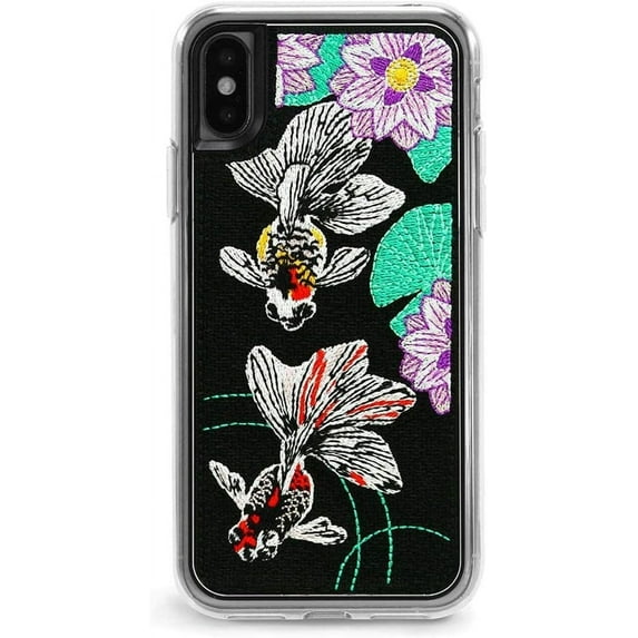 ZERO GRAVITY Swing Phone Case for iPhone X/XS - Embroidered Design - Drop Tested, 360 Protection
