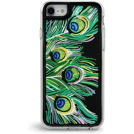 ZERO GRAVITY Tail Feather Phone Case for iPhone 6/6s/7/8/SE 2nd Generation - Embroidered Design - Drop Tested, 360 Protection
