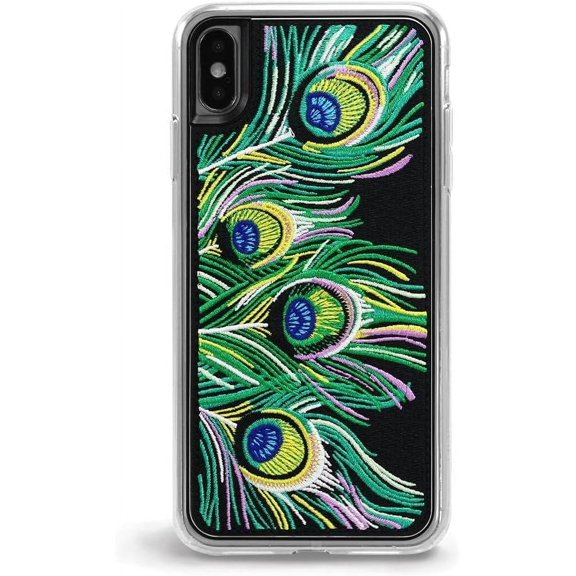 ZERO GRAVITY Tail Feather Phone Case for iPhone Xs Max - Embroidered Design - Drop Tested, 360 Protection