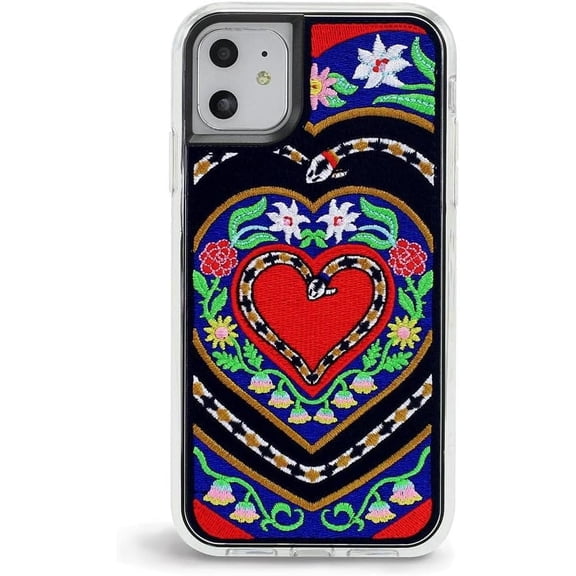 ZERO GRAVITY Tyrolean Phone Case for iPhone 11 - Embroidered Design - Drop Tested, 360 Protection
