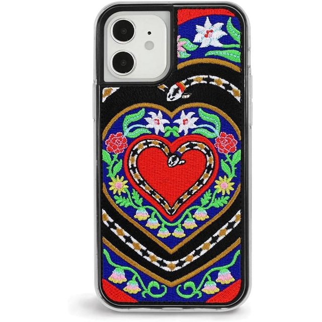 ZERO GRAVITY Tyrolean Phone Case for iPhone 12/12 Pro - Embroidered Design - Drop Tested, 360 Protection