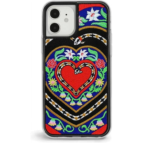 ZERO GRAVITY Tyrolean Phone Case for iPhone 12/12 Pro - Embroidered Design - Drop Tested, 360 Protection