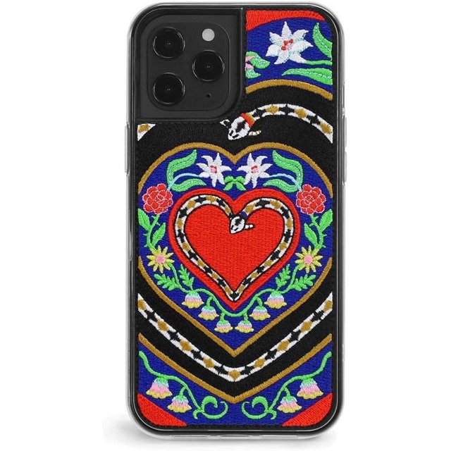 ZERO GRAVITY Tyrolean Phone Case for iPhone 12 Pro Max - Embroidered Design - Drop Tested, 360 Protection