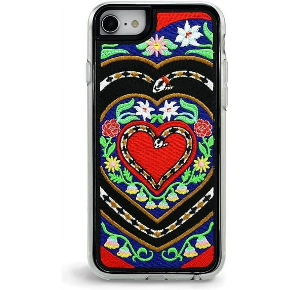 ZERO GRAVITY Tyrolean Phone Case for iPhone 6/6s/7/8/SE 2nd Generation - Embroidered Design - Drop Tested, 360 Protection