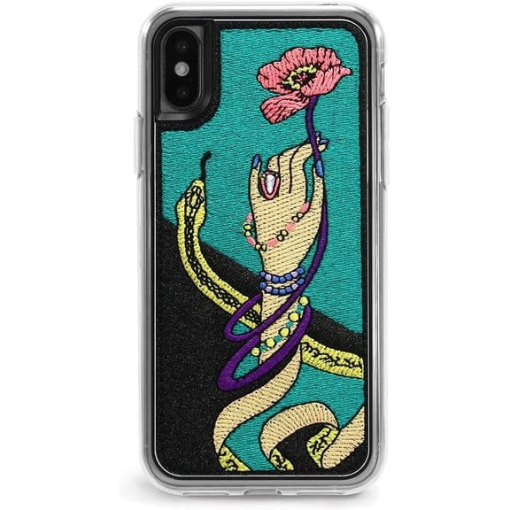 ZERO GRAVITY in Hand Phone Case for iPhone X/XS - Embroidered Design - Drop Tested, 360 Protection