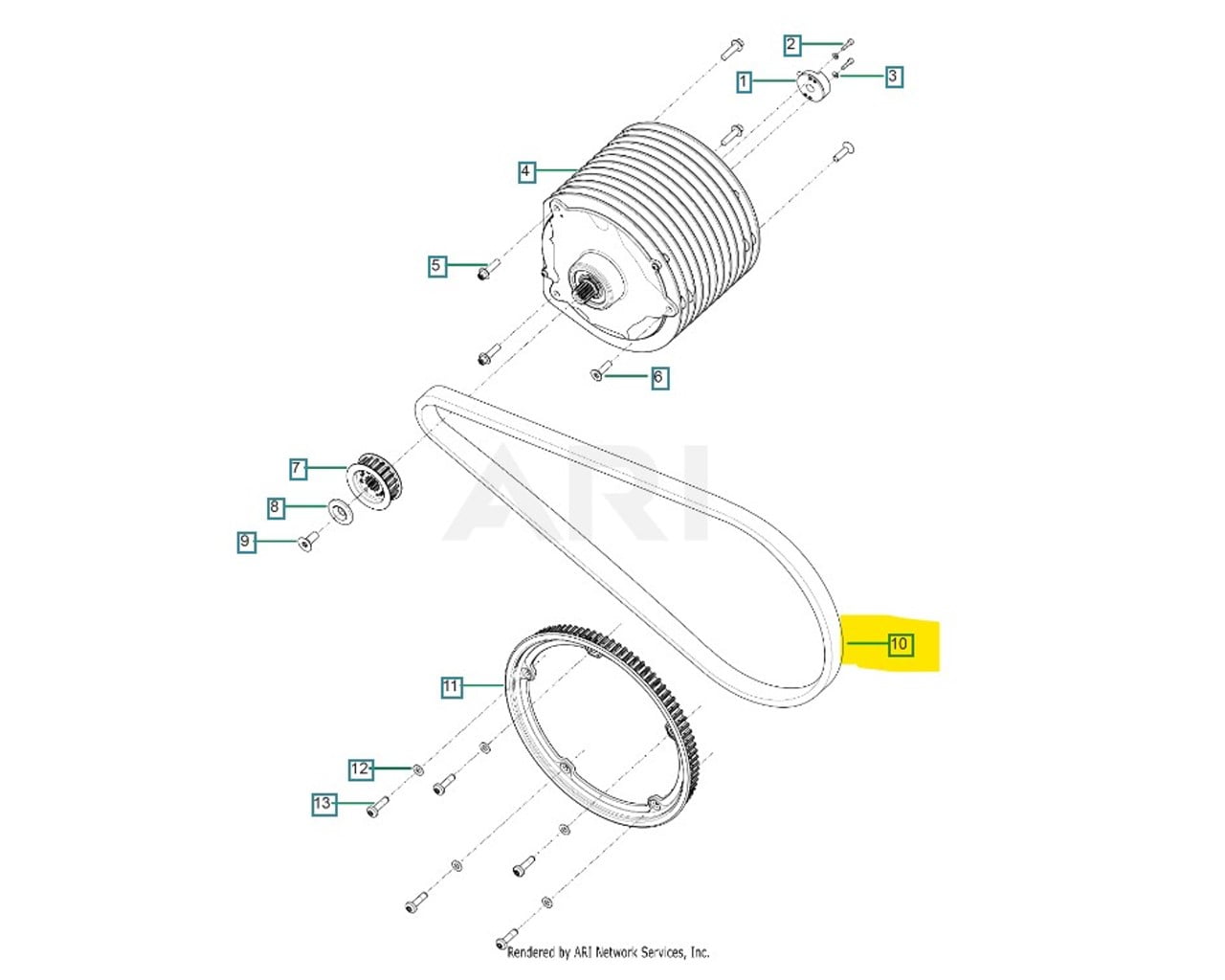 ZERO Motorcycles OEM Replacement Drive Belt, SR/F SR/S 2020+ SR