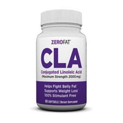 ZEROFAT CLA Weight Loss Formula, Burns Fat, 60 Softgels, Diet, 30 Servings