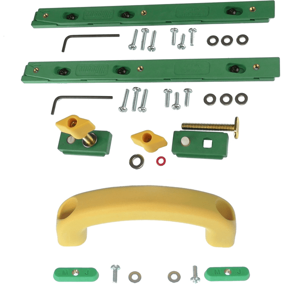 ZEROPLAY Miter Bars (2-Pack) with MATCHFIT Jig Handle For Table Saws and Router Tables