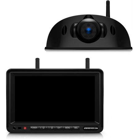 ZEROXCLUB 1080P 7 Inch Wireless Backup Camera System, IR Night Vision Rear View Camera, IP69K Waterproof, Compatible with Furrion Pre-Wired RV Truck Trailer