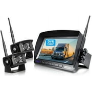 ZEROXCLUB 7-Inch HD 1080P Wireless Backup Camera System for RV/Truck/Trailer/Van