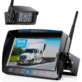 ZEROXCLUB Wireless Backup Camera HD 1080P IP69K Waterproof Night Vision 7'' DVR Split Touch Monitor for Truck/RV/Trailer/Bus-B701