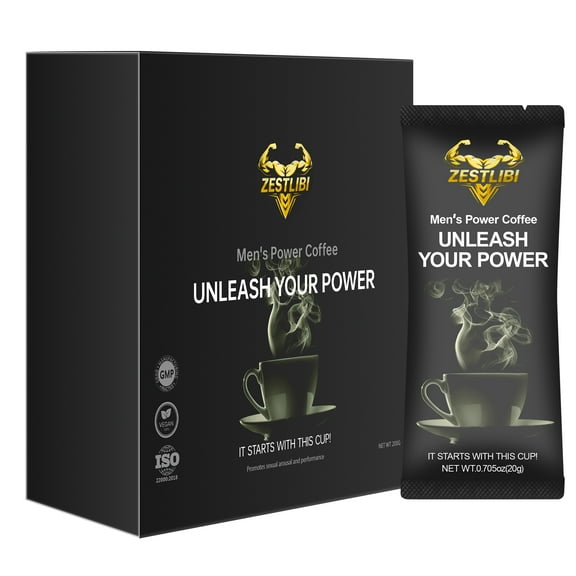 ZESTLIBI Men's Power Coffee UNLEASH YOUR POWER (One box contains 10 packets)