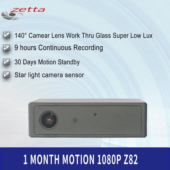 ZETTA Z82 140 CAMERA LENS WORK THRU GLASS 1080P SUPER LOW LUX