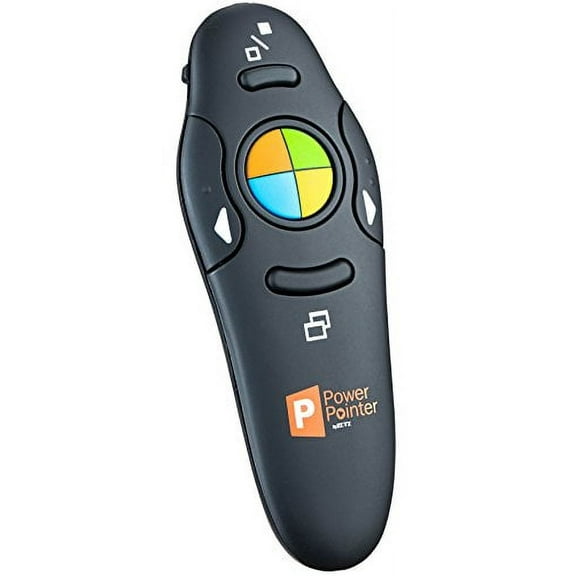 ZETZ Wireless Presenter Remote Control With USB & Laser Pointer | Powerful & Ergonomic PPT Clicker Easy To Use | For Microsoft Power Point Presentations, Excel & Interaction With Crowd