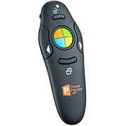 ZETZ Wireless Presenter Remote Control With USB & Laser Pointer | Powerful & Ergonomic PPT Clicker Easy To Use | For Microsoft Power Point Presentations, Excel & Interaction With Crowd