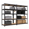 thumbnail image 1 of ZEUKMXOO 2-Pack 60"H Heavy Duty Garage Shelving Unit, 2250 lbs Capacity Adjustable Metal Storage Shelves, Steel Rack for Basement, Pantry, Warehouse, Kitchen, 1 of 7