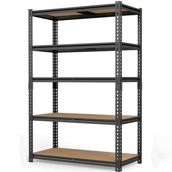 Nnovaroom Heavy Duty Garage Shelving Unit,2400Lbs, Adjustable Metal Storage Shelves, 5-Tier Boltless Shelf Rack for Basement,Pantry 72"Hx15" D x 35" W