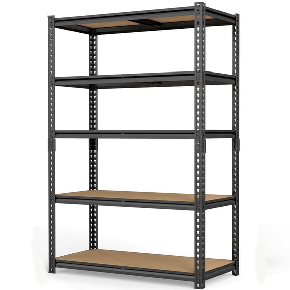 Nnovaroom Heavy Duty Garage Shelving Unit,2400Lbs, Adjustable Metal Storage Shelves, 5-Tier Boltless Shelf Rack for Basement,Pantry 72"Hx15" D x 35" W