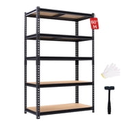 ZEUKMXOO 5 Tier Heavy Duty Shelving Unit , Adjustable Garage Storage Shelves for Organization, 2250LB Capacity Metal Rack for Garage, Closet, Pantry, Warehouse 60" H 28.5" W 11.8" D