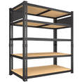 thumbnail image 1 of ZEUKMXOO 78"H Heavy Duty Storage Shelves, 5-Tier Adjustable Garage Shelving Unit with Dual-Sided Pegboard, Industrial Metal Rack for Warehouse, Basement, Kitchen & Pantry Organization, 1 of 9