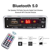 ZEUS Car Speaker FM Radio Security Digital Card Wireless Bluetooth MP3 Decoder Module