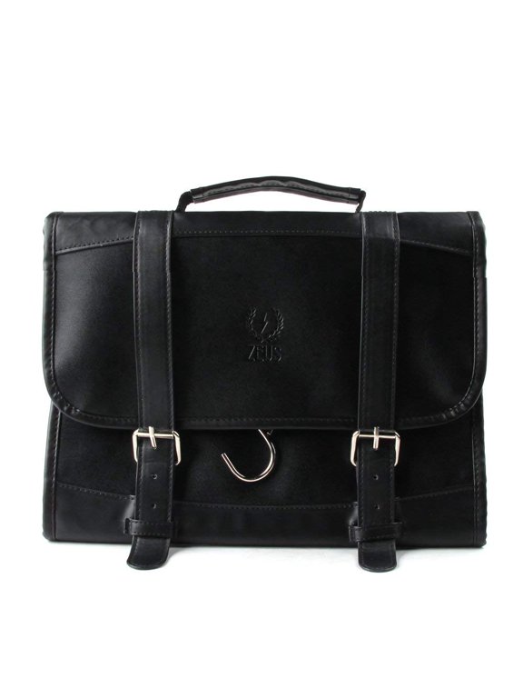 Genuine Leather Hanging Dopp Bag Organizer - Men's Travel Toiletry Leather Bag!