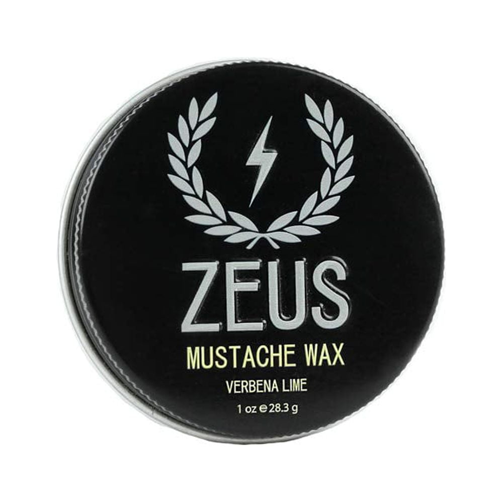 ZEUS Mustache Wax 1 oz Light Hold, Conditioning Wax for Men! (SINGLE)