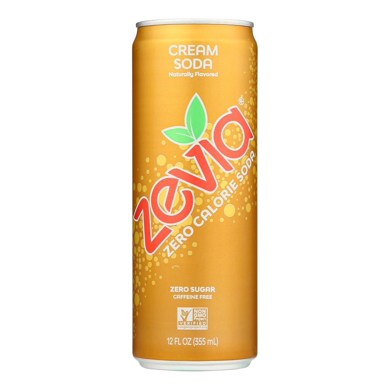 ZEVIA SODA CREAM SODA ( 12 X 12 OZ )