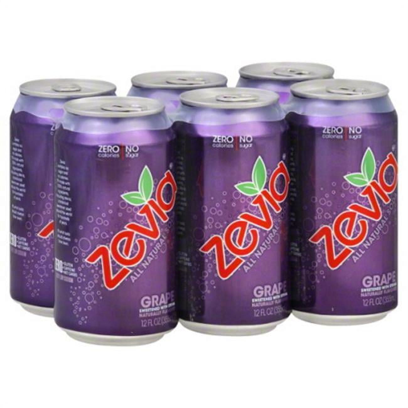 ZEVIA SODA GRAPE 6PK72 FO Pack of 4
