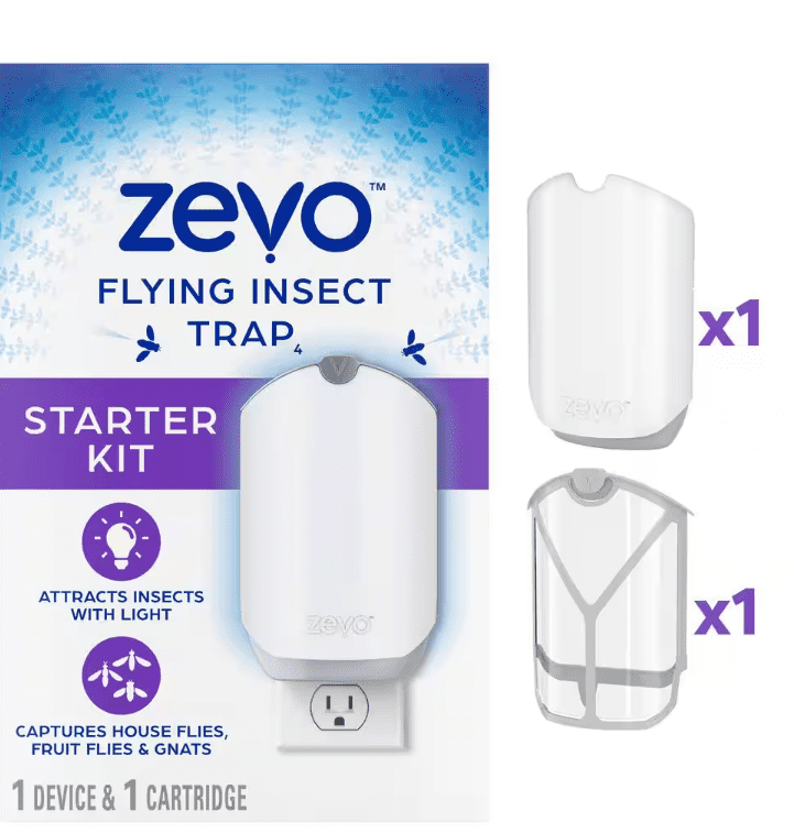 ZEVO Indoor Flying Insect Trap for Fruit flies, Gnats, and House Flies