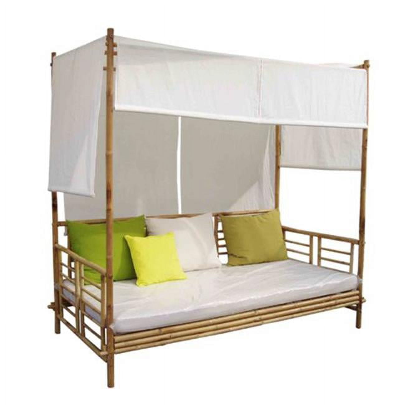 ZEW BE-045 Bamboo Daybed With Canopy - Walmart.com