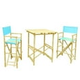 thumbnail image 1 of ZEW SET-007-06 Set Of 1 High Square Table, 2 High Director Chairs - Aqua, 1 of 1