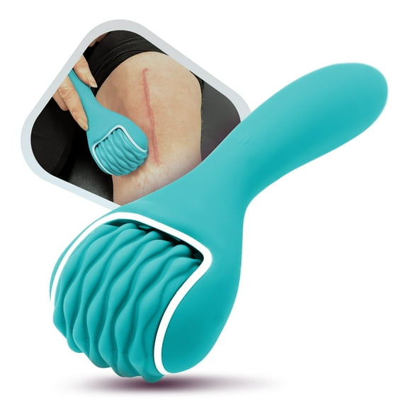 ZEYA Scar Tissue Massager for Post-Surgery Recovery, Silicone Ice Massage for Post-Surgery Incision Swelling and Soreness, Joint Roller for Improved Range of Motion and Flexibility. Teal