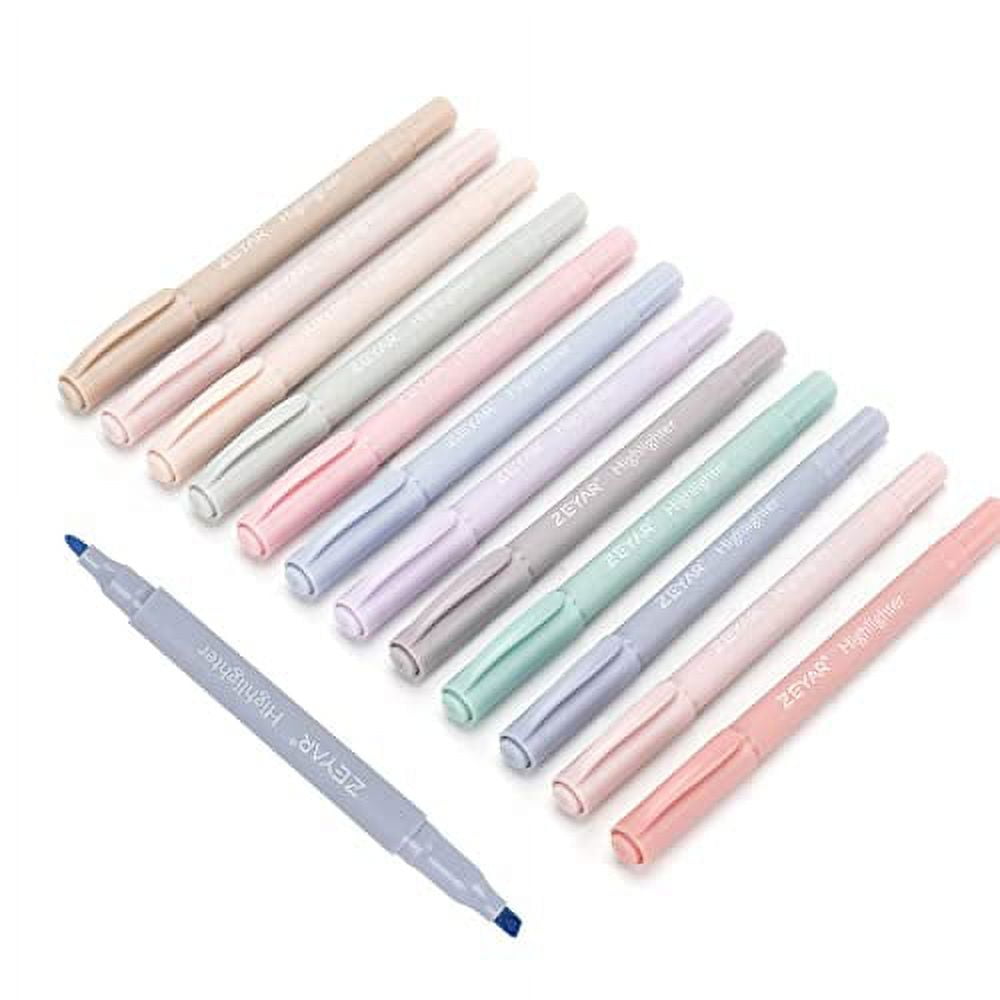 Assorted Colors Aesthetic Square Highlighters Pens Dual - Temu